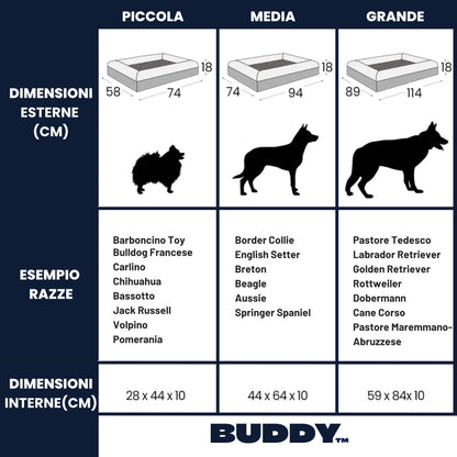 Buddy - Letto Ortopedico per Cani